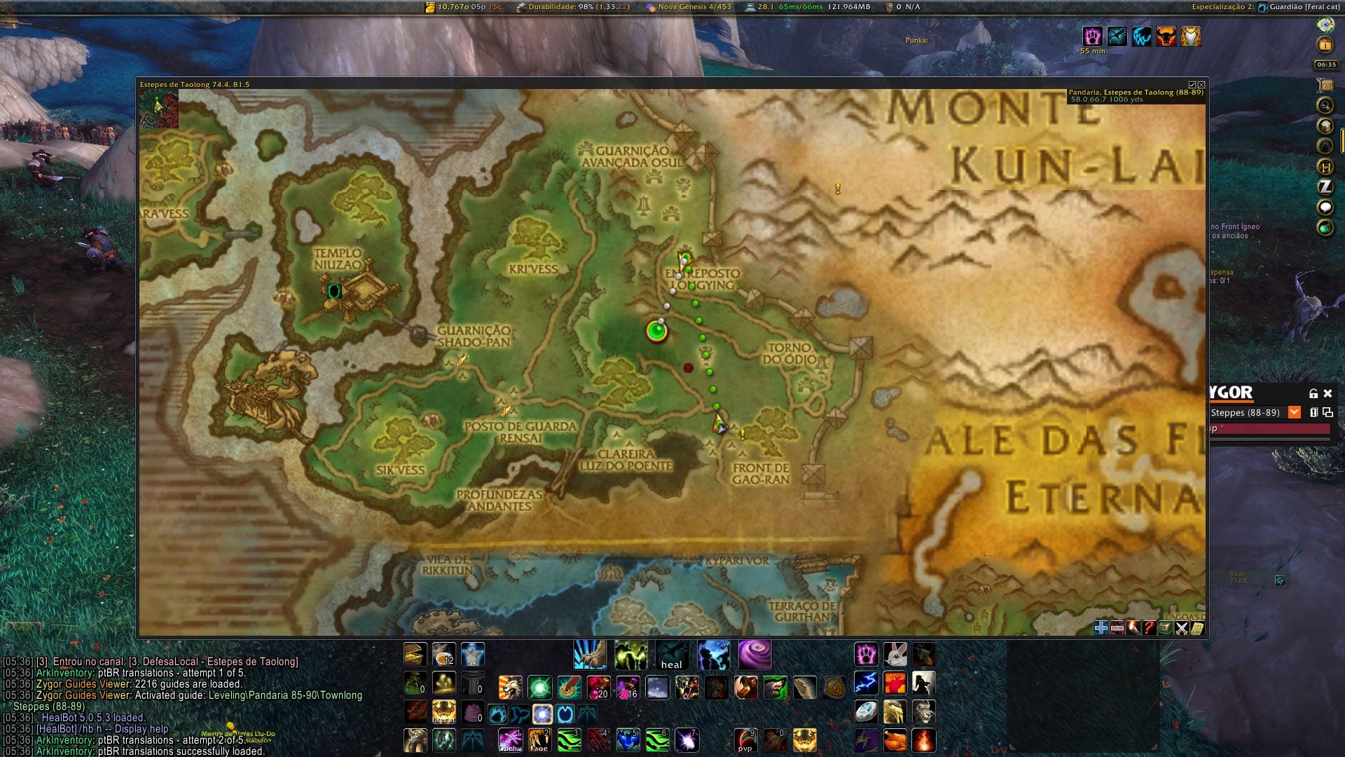 CarboniteBr Map, Coords, Compasses World of Warcraft AddOns
