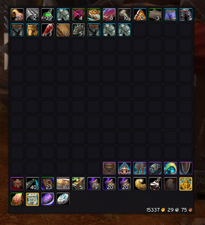 aBag (Retail) Bags, Bank, Inventory World of Warcraft AddOns