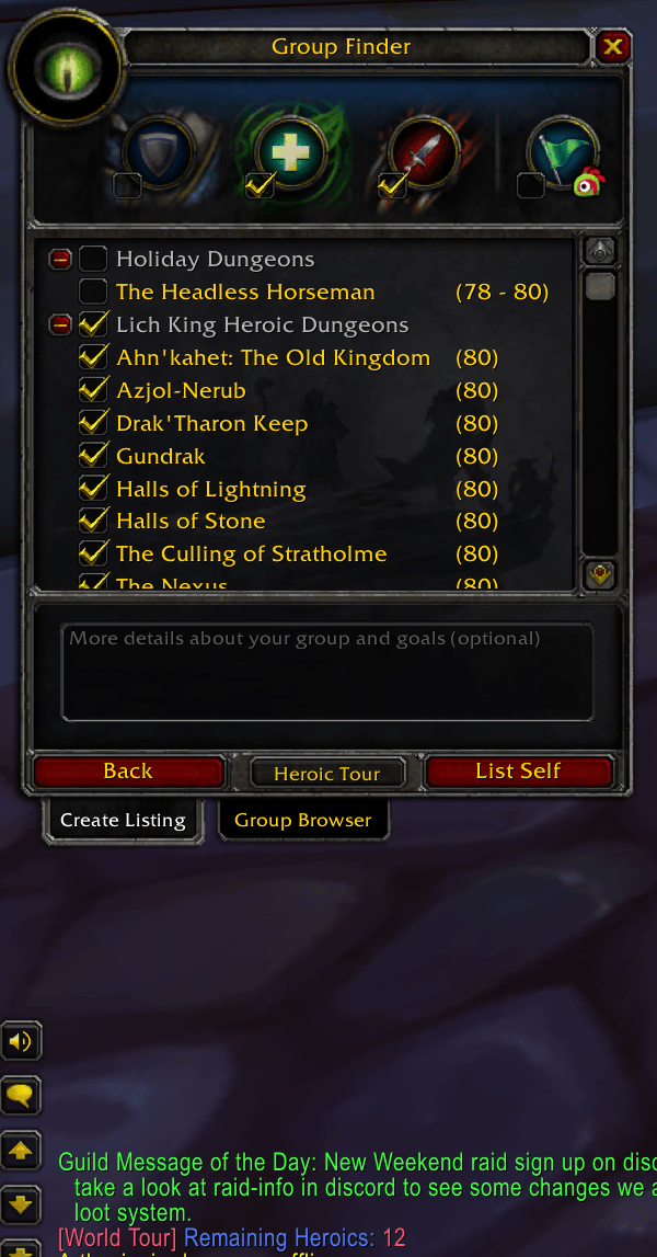 World Tour [WOTLK] WOTLK Classic World of Warcraft AddOns