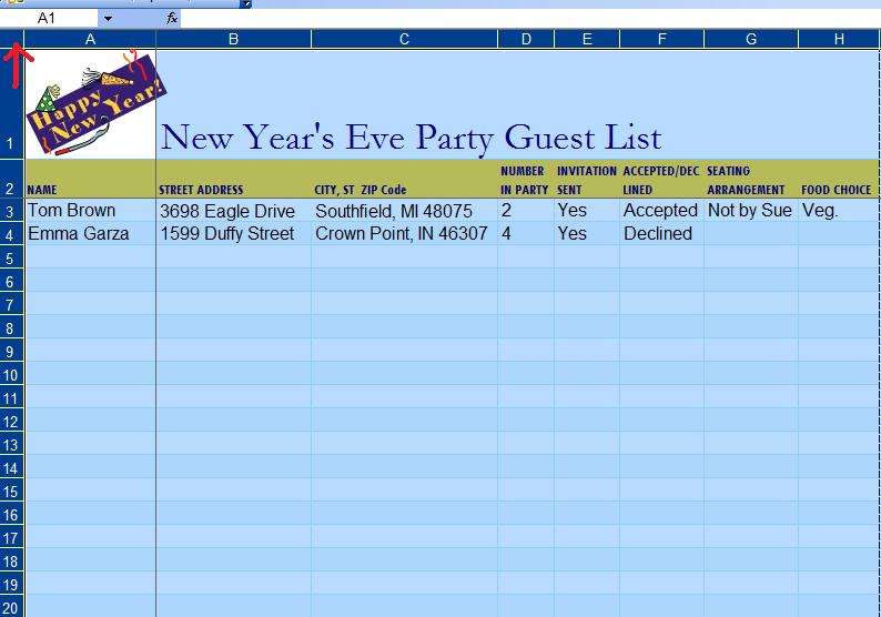Favoritos Planilha Lista De Convidados Casamento Excel WD33 Ivango