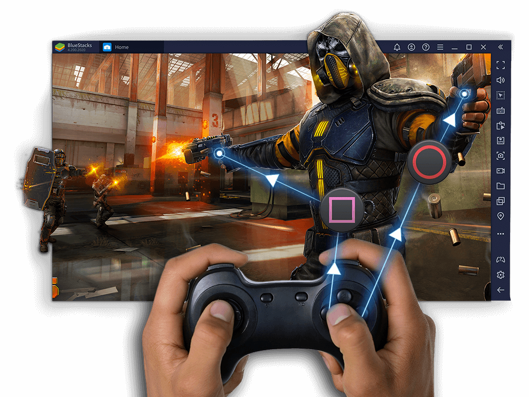 Soporte para gamepad en BlueStacks