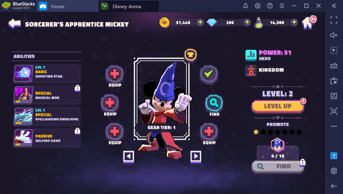 Disney Sorcerer’s Arena Meet your team BlueStacks