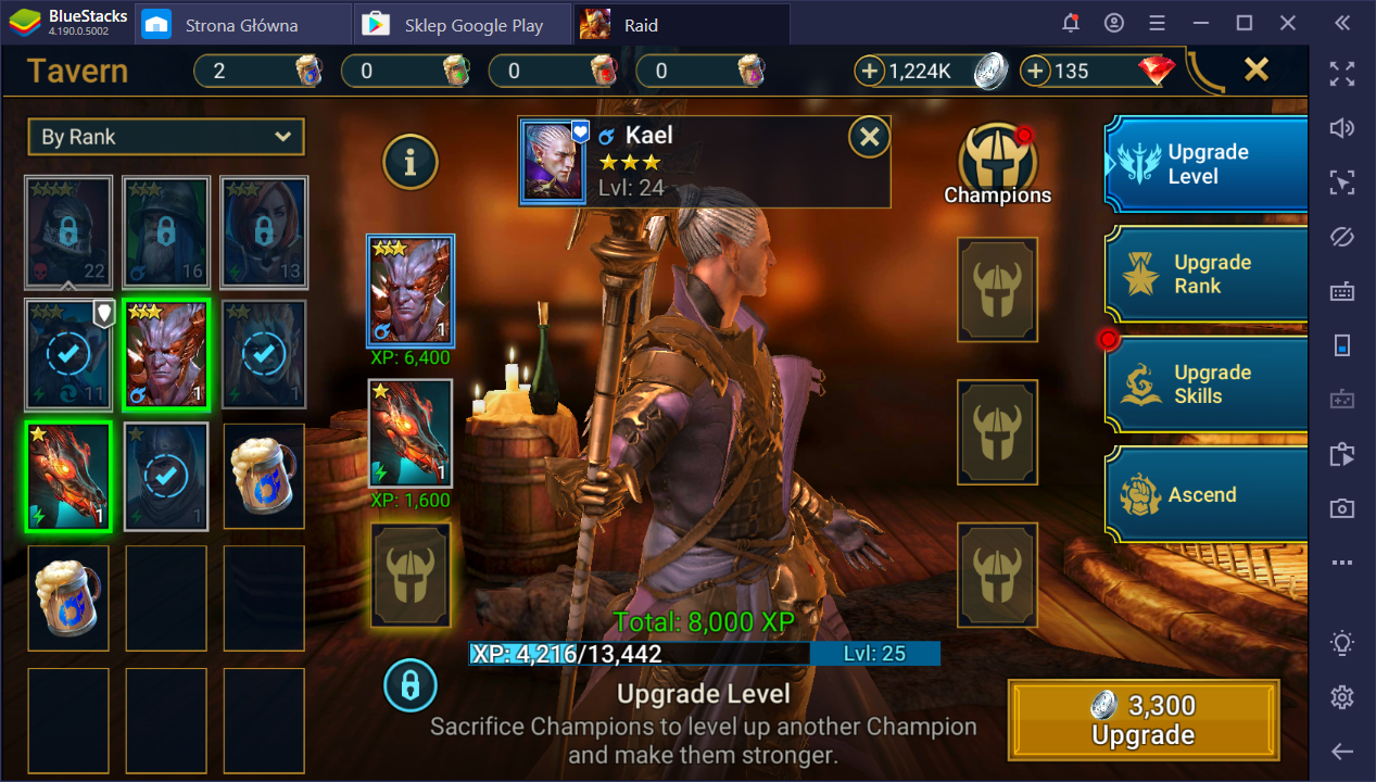 RAID Shadow Legends on PC Farming BlueStacks