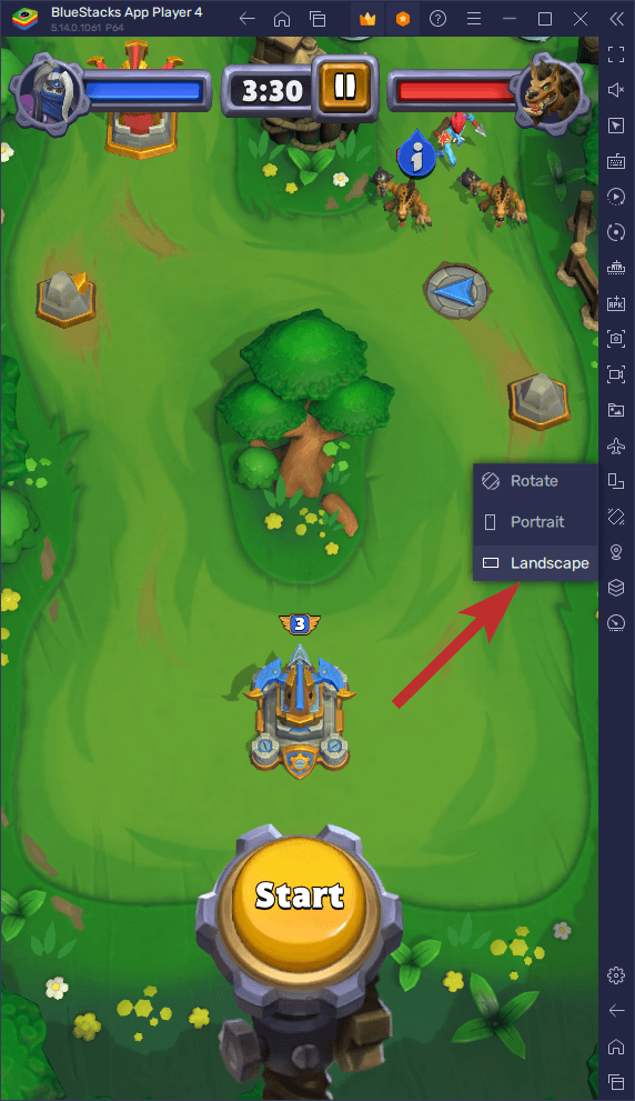 Warcraft Rumble Landscape Mode on BlueStacks Command the Battlefield