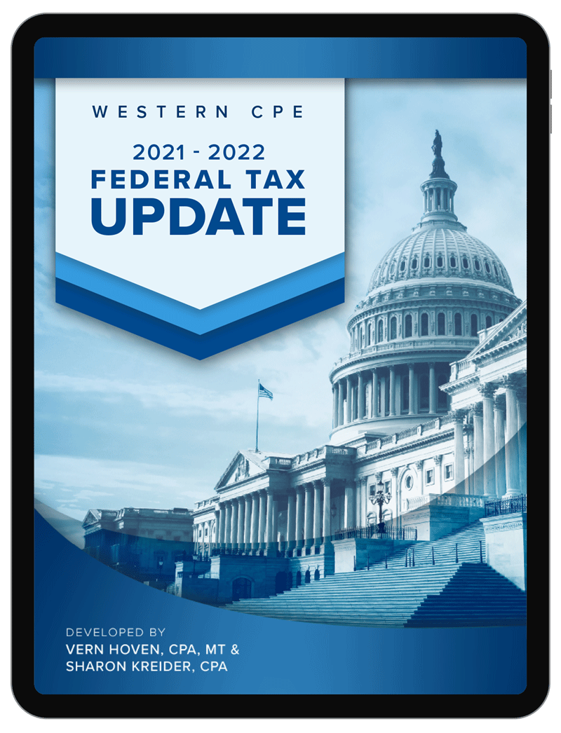 Federal Tax Update Western CPE