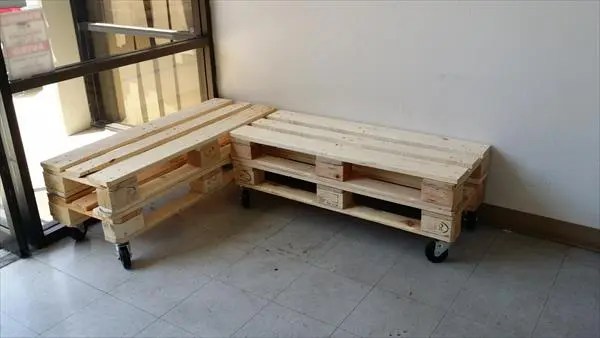 If you receive too many pallet woods back at your house, and then let's use them for creating a pallet dog bed. L Shaped Pallet Wood Bench 101 Pallets