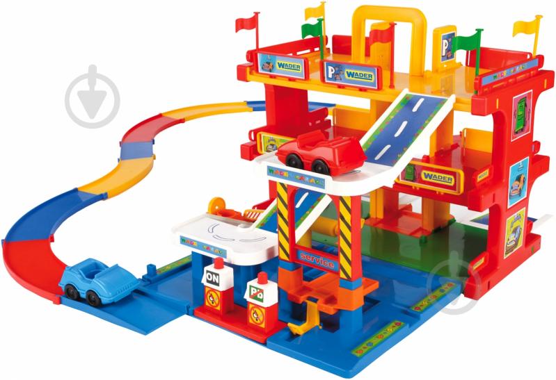 ᐉ Ігровий набір Wader Гараж 3 рівні з дорогою 50400 • Краща ціна в