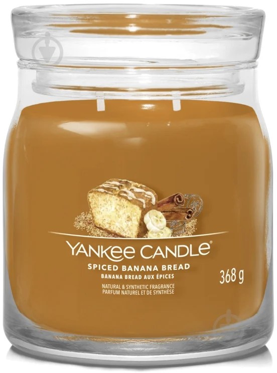 ᐉ Свічка ароматична Yankee Candle Spiced Banana Bread (Банановий хліб