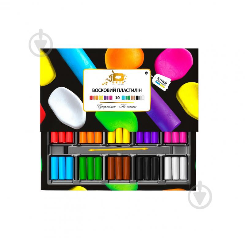 ᐉ Пластилін восковий 10 кольорів 91010 OKTO • Краща ціна в Києві