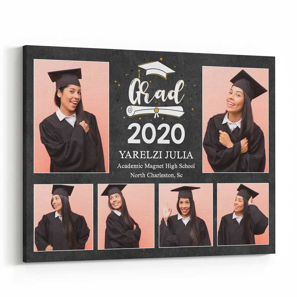 Graduation Gift Custom Photo And Text Canvas Print 365Canvas