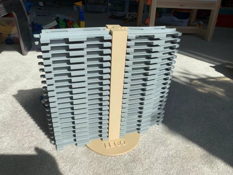 Lego Duplo Train Tracks Organizer 3D Printer Model Download Free STL