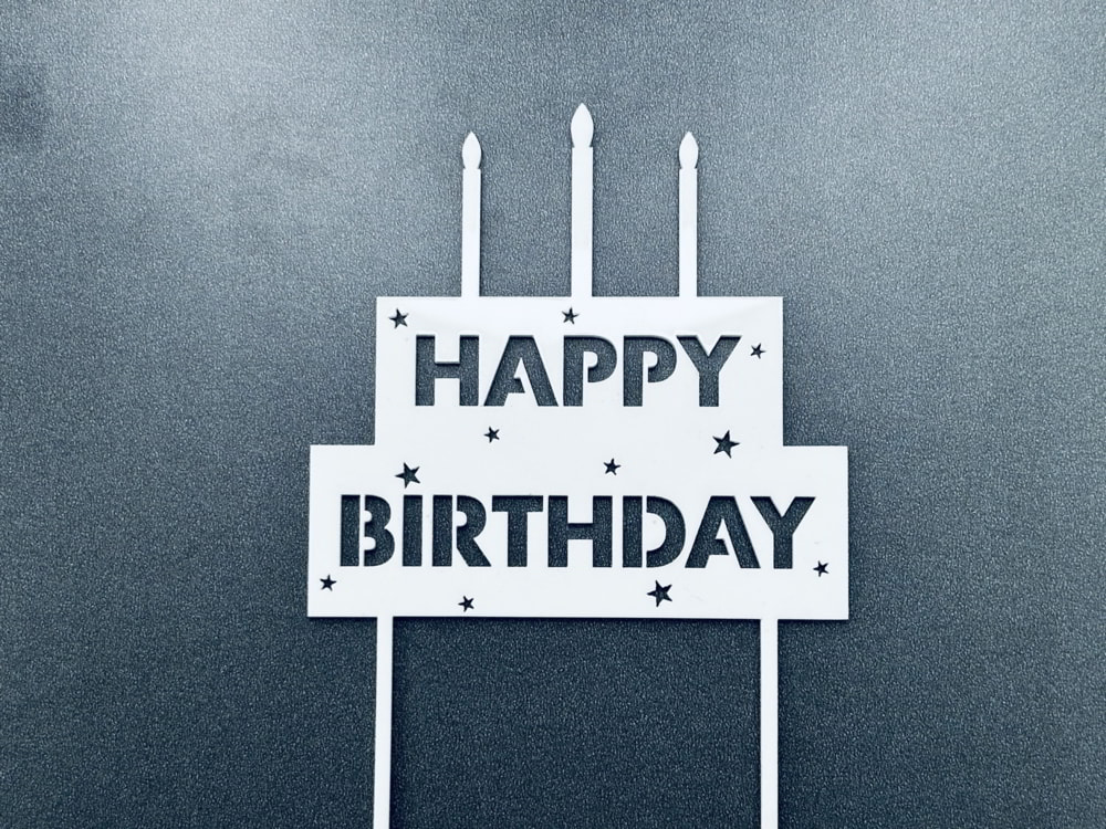 Laser Cut Creative Birthday Cake Topper Candle Party Decor(function(w,d