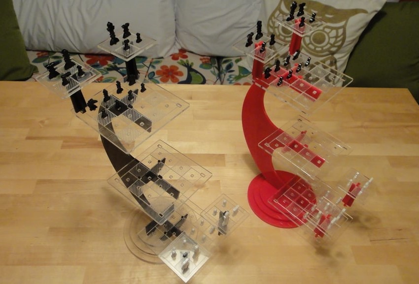 Laser Cut Star Trek TriDimensional Chess Set 3mm DXF File Free