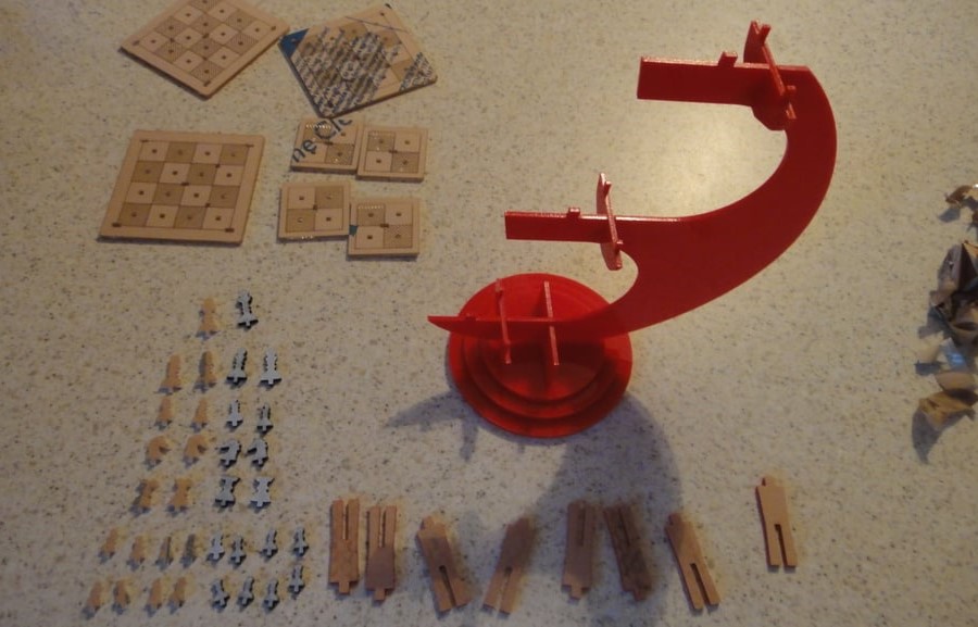 Laser Cut Star Trek TriDimensional Chess Set 3mm DXF File Free