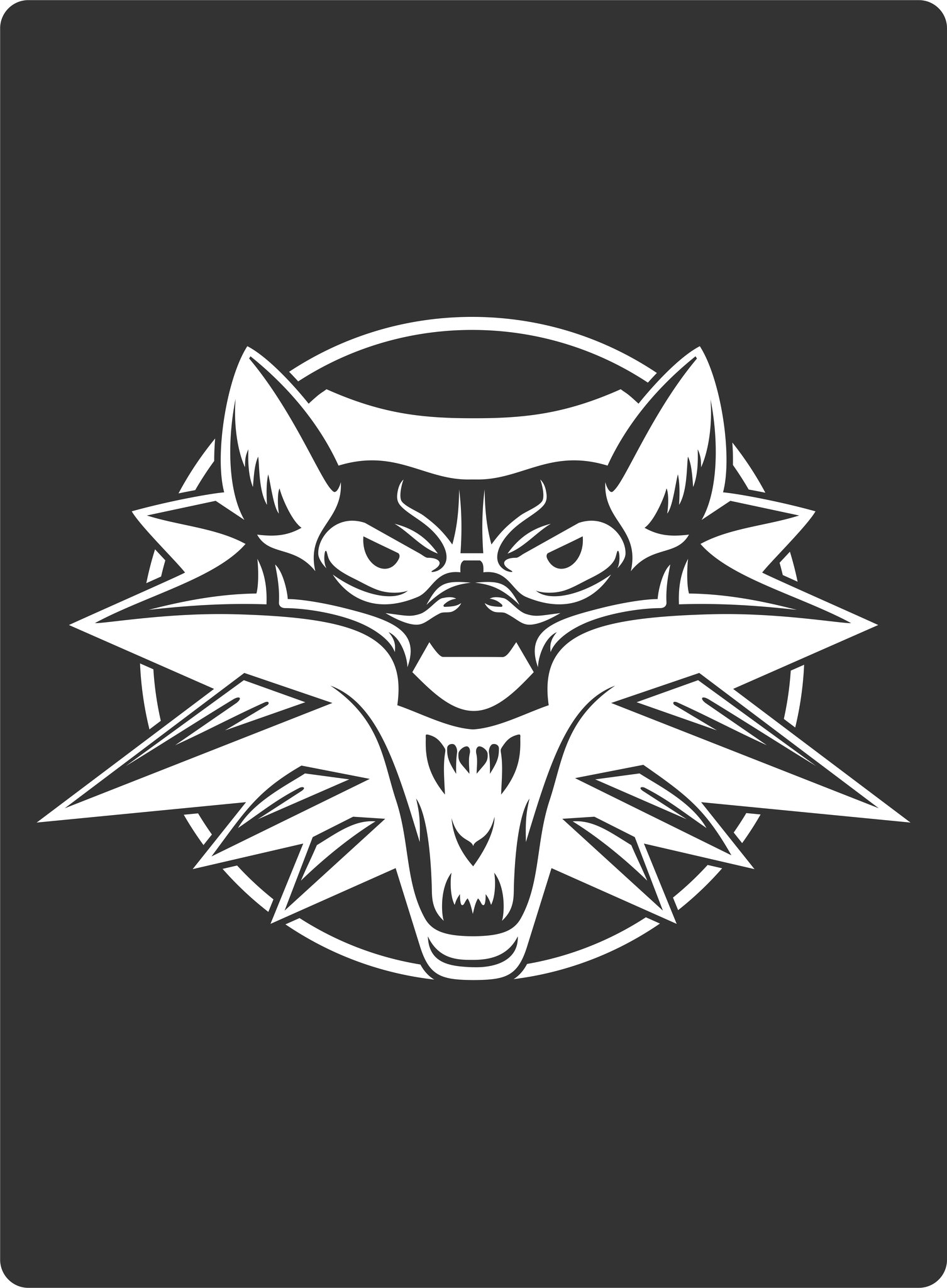 White Wolf Sticker Vector Free Vector cdr Download 3axis.co