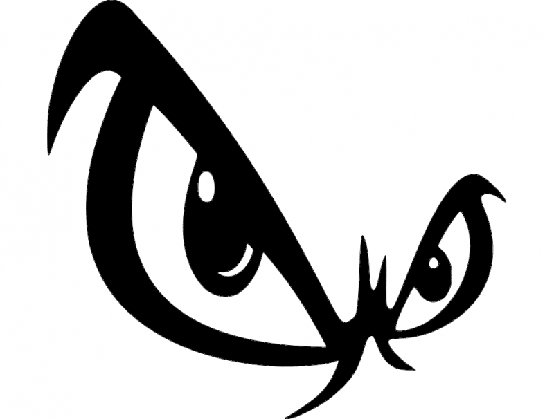Mean Eyes dxf File Free Download 3axis.co