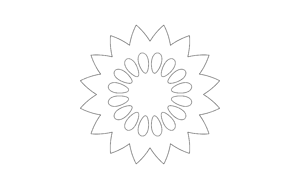 Flower design dxf file Free Download 3axis.co