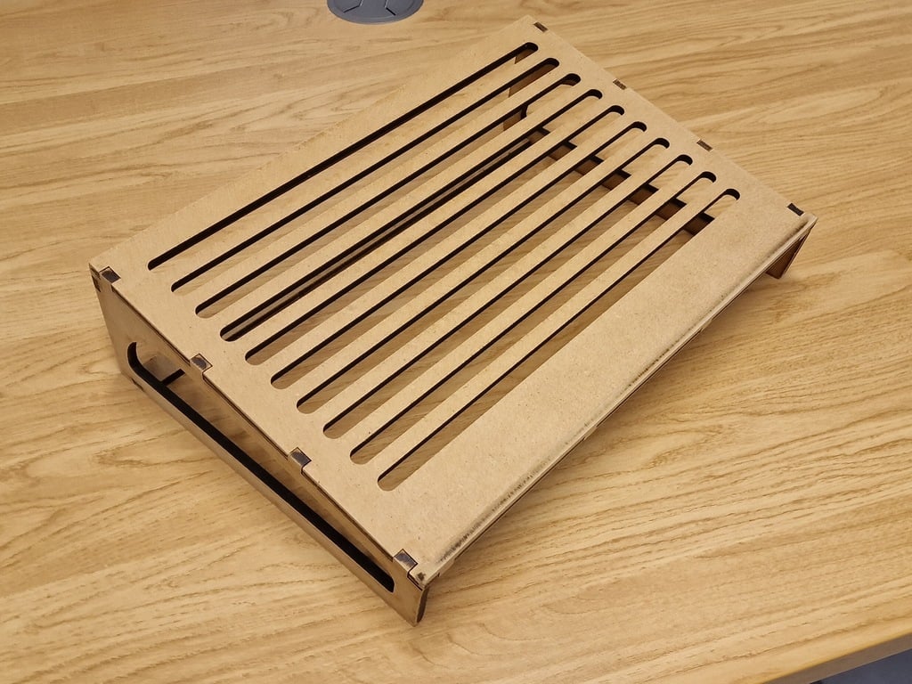 Laser Cut Simple Laptop Stand DXF File Free Download 3axis.co