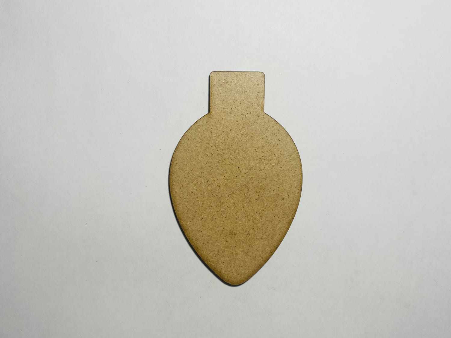 Laser Cut Christmas Light Bulb Wooden Cutout Unfinished Craft SVG DXF