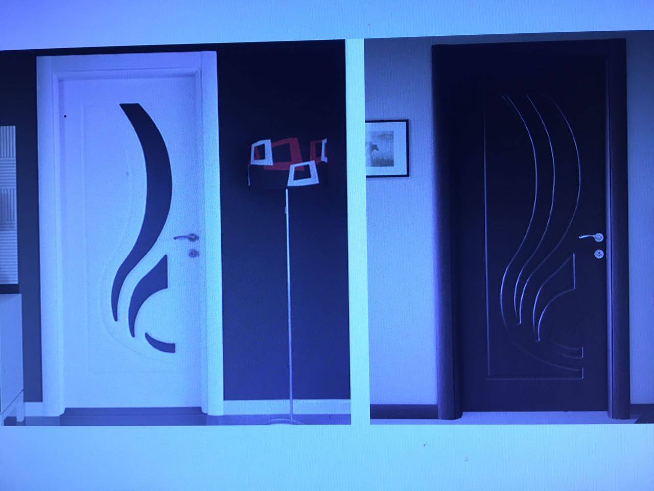 Modern Wooden Door Design CNC Router Templatekeyframes x{} (.eps) Free