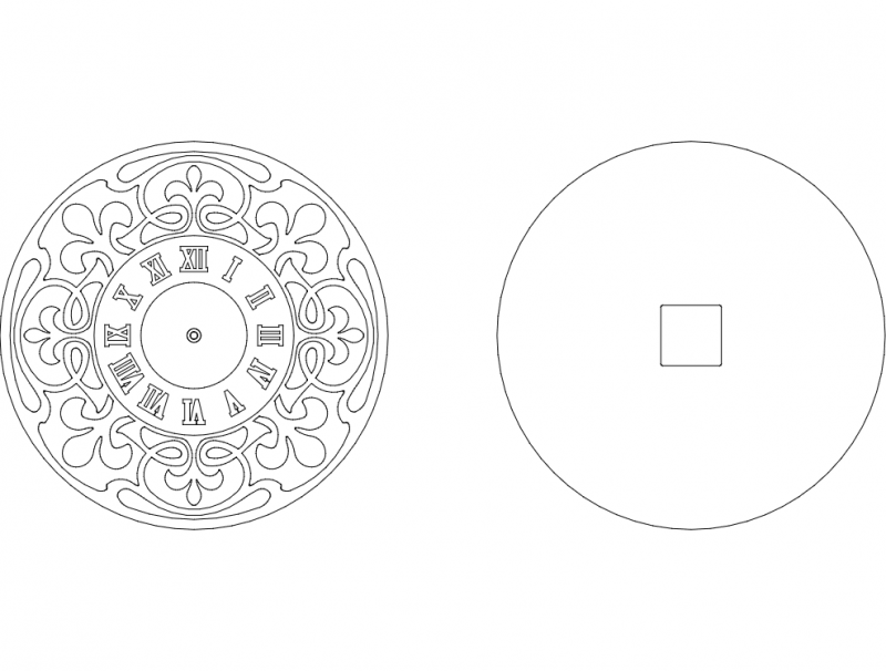Clock face3 dxf File Free Download 3axis.co
