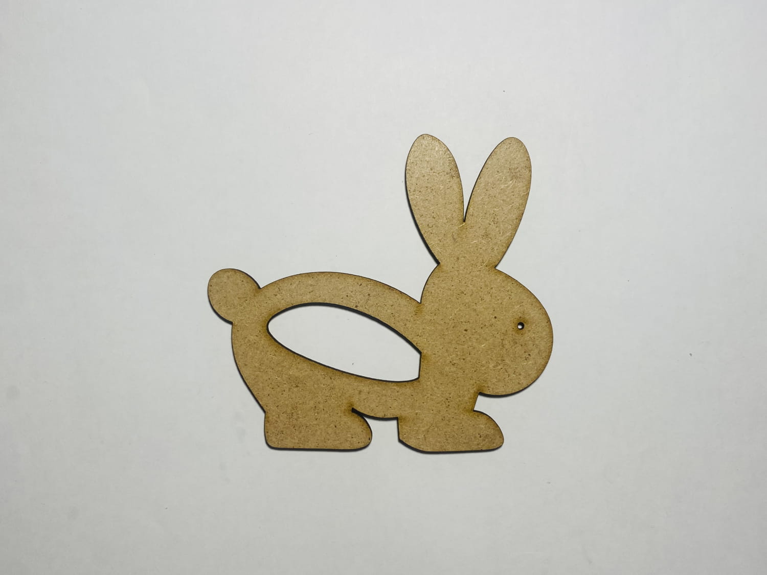 Laser Cut Bunny Shape Bunny Unfinished Wood Cutout SVG DXF CDR AI PDF
