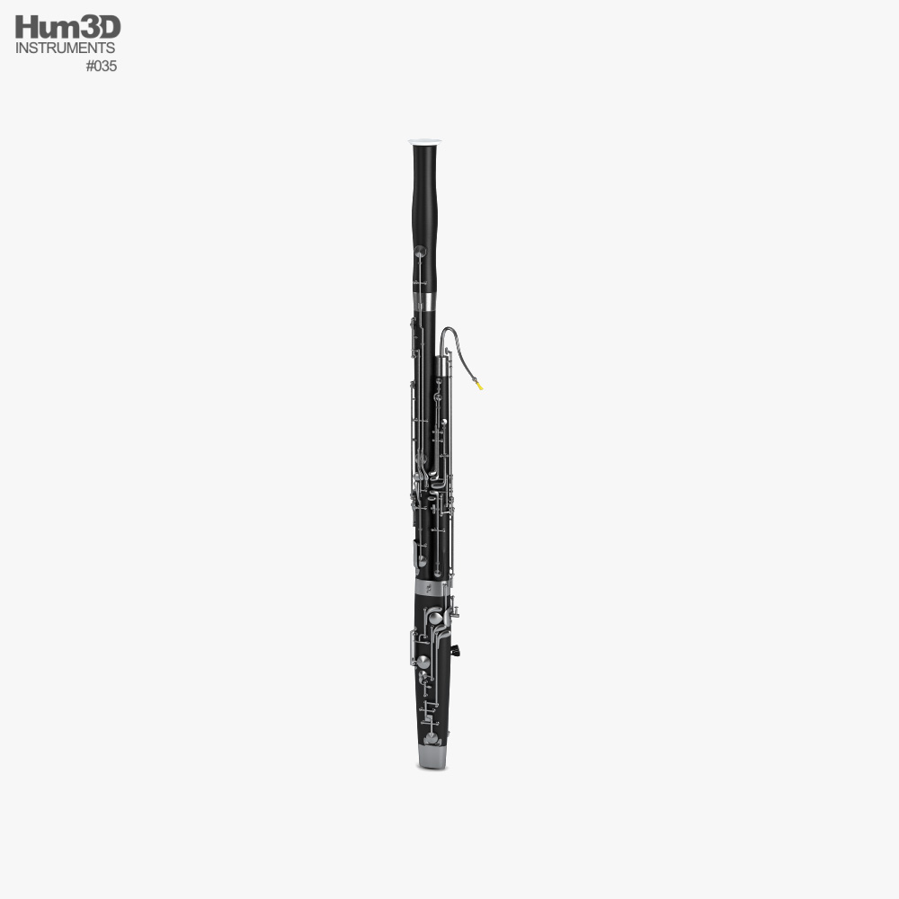 Bassoon 3D model Download Musical Instruments on