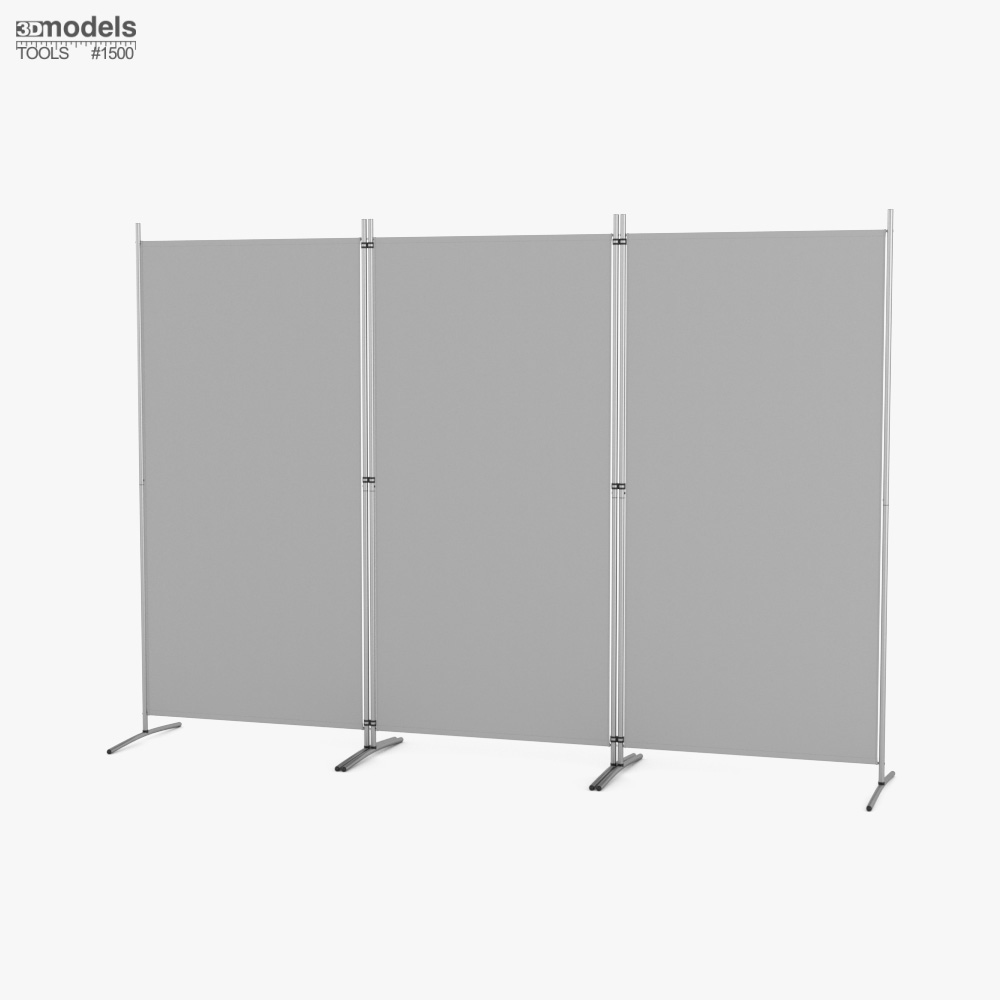Panel Room Divider 3D model Download Decoration on