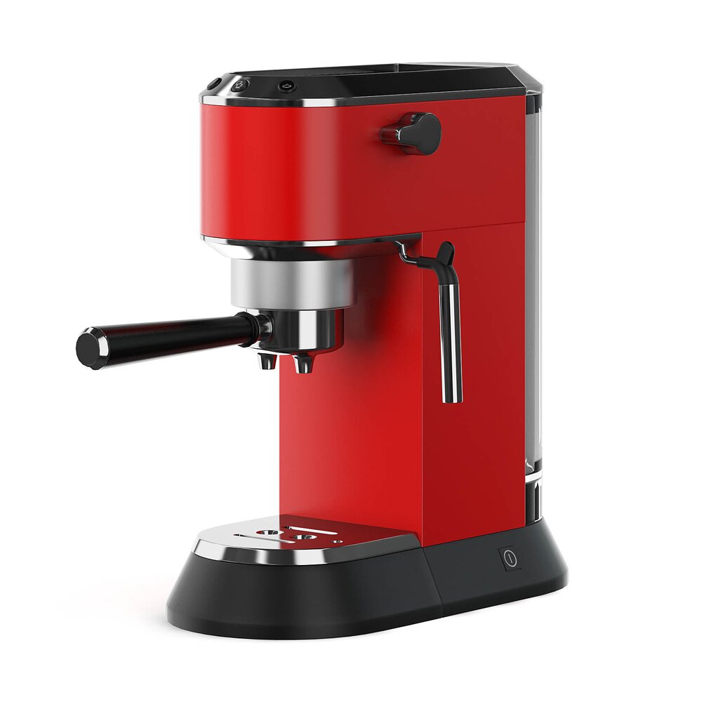 Red Espesso Coffee Machine 3D model Download Home Appliances on