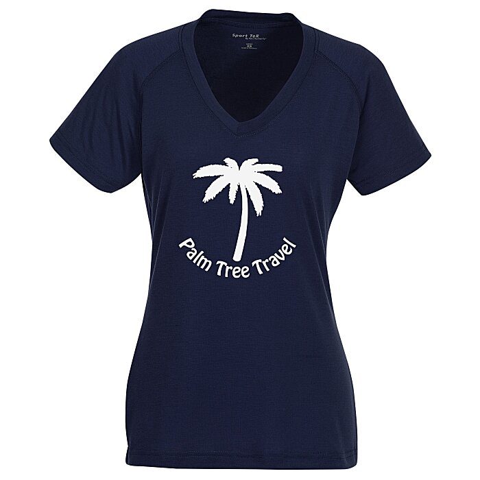 Supreme Performance VNeck Raglan Sleeve TShirt Ladies' 132490L