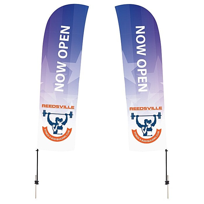 Outdoor Value Blade Sail Sign 15' TwoSided 15744415OUT2