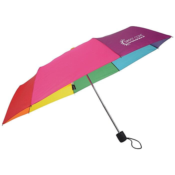Shed Rain Super Mini Umbrella Rainbow 42" Arc 151517RB