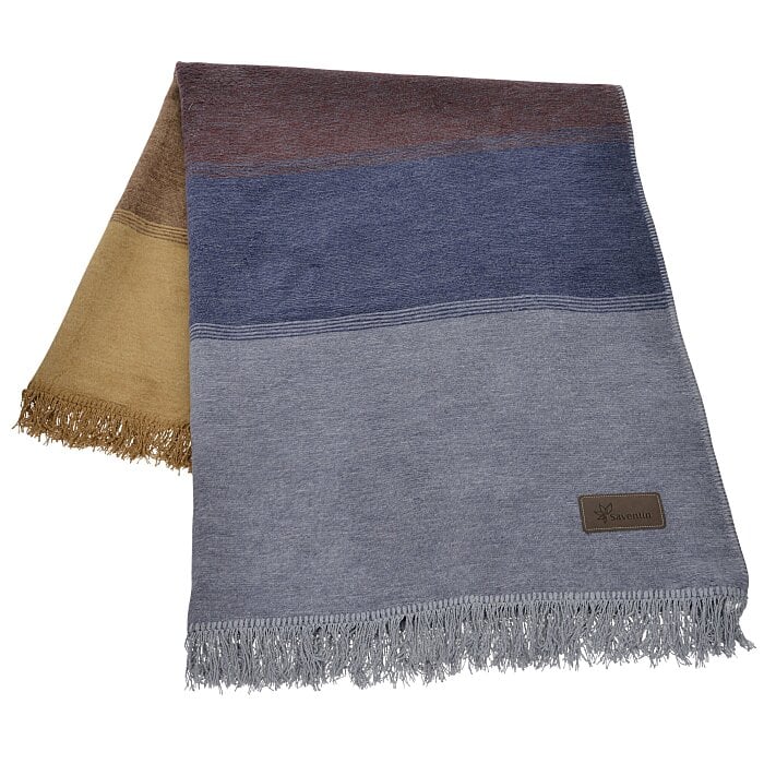 Striped Fringe Throw Blanket 167012