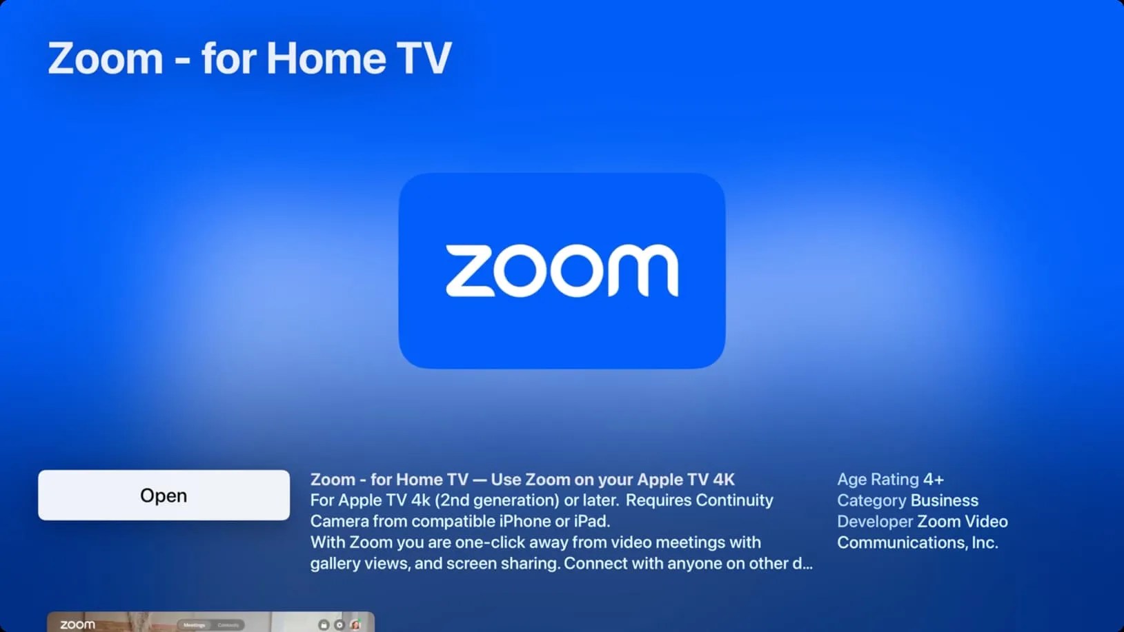 Comment passer un appel vidéo avec Zoom sur Apple TV 4pmtech (France)