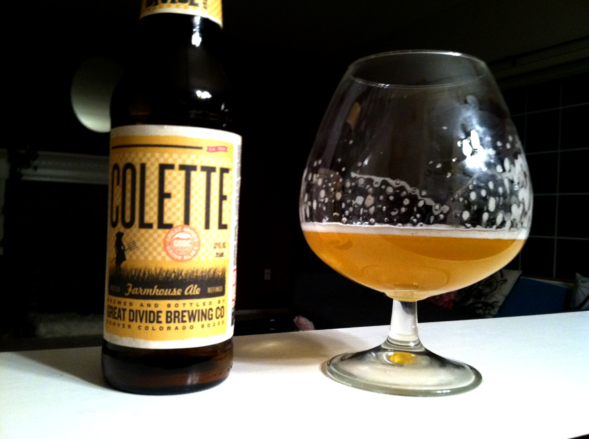 Beer Review Great Divide's Colette Farmhouse Ale 5280