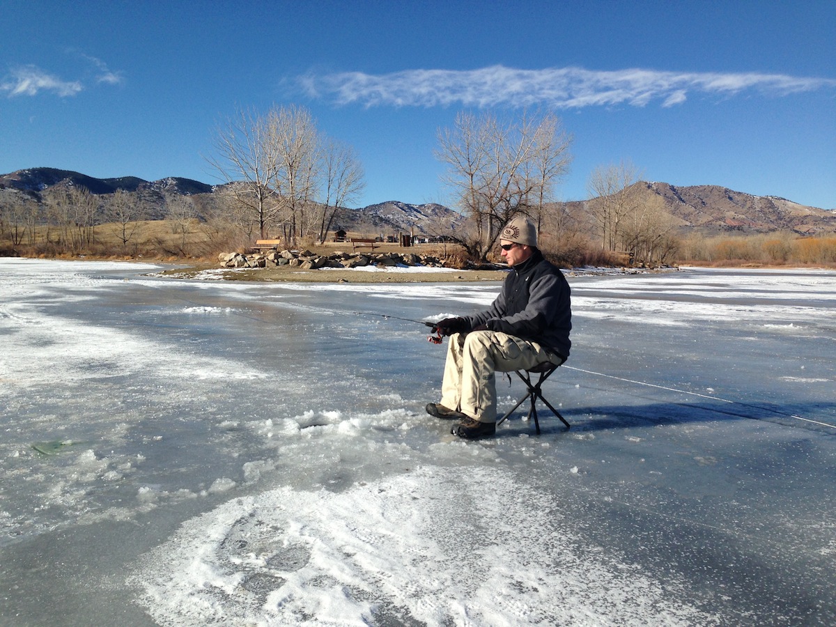 Outdoors Ice Fishing at Bear Creek Lake Park 5280