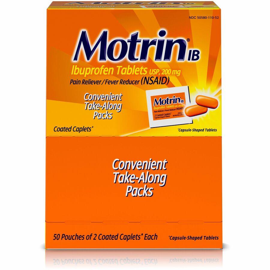 Motrin IB Ibuprofen Tablets For Headache, Muscular Pain, Backache