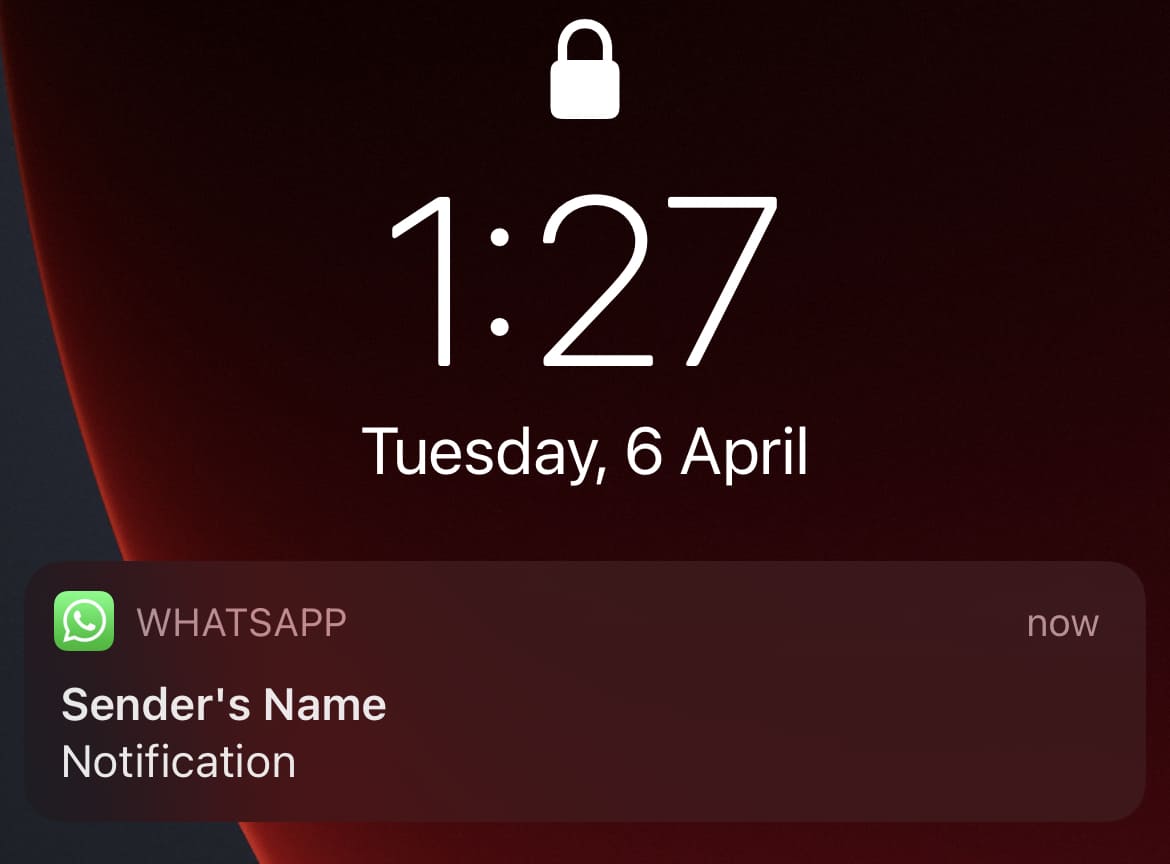 How to Hide WhatsApp Notification Content on iPhone