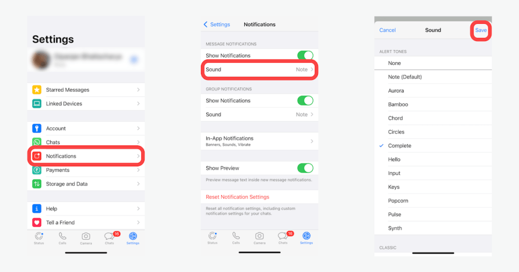 How to Change WhatsApp Notification Sound on iPhone