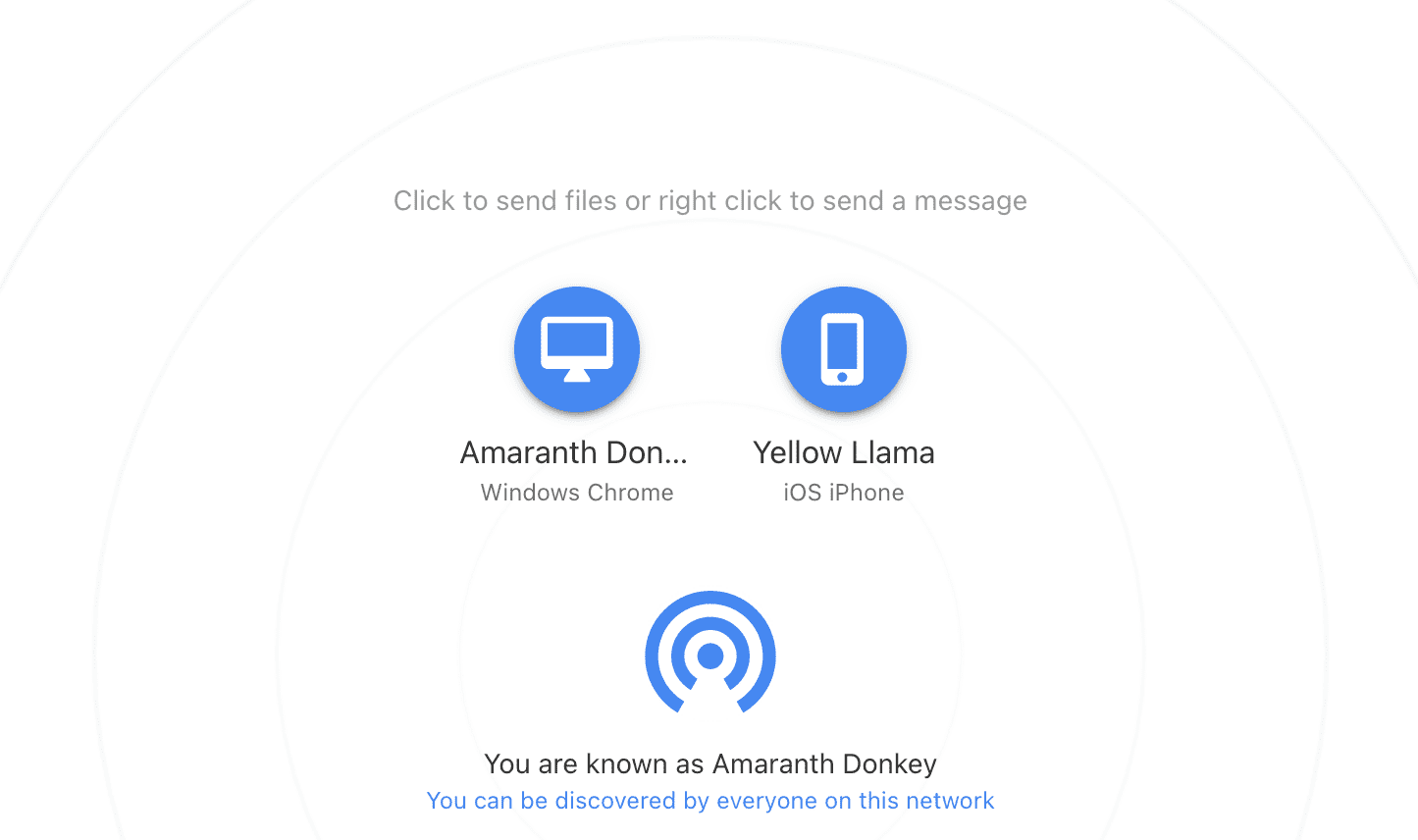 Transfer files between iPhone/iPad and PC (Windows, Linux) like AirDrop