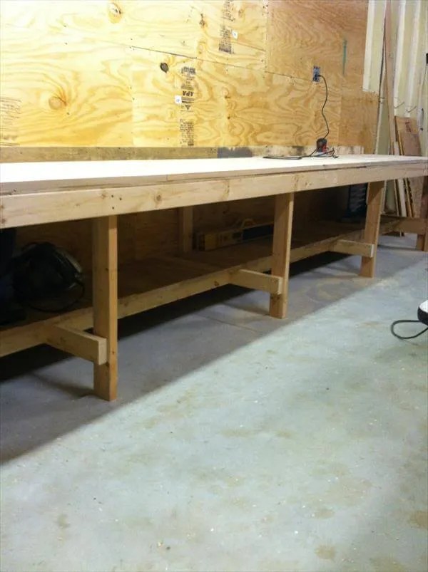 DIY Pallet Workbench