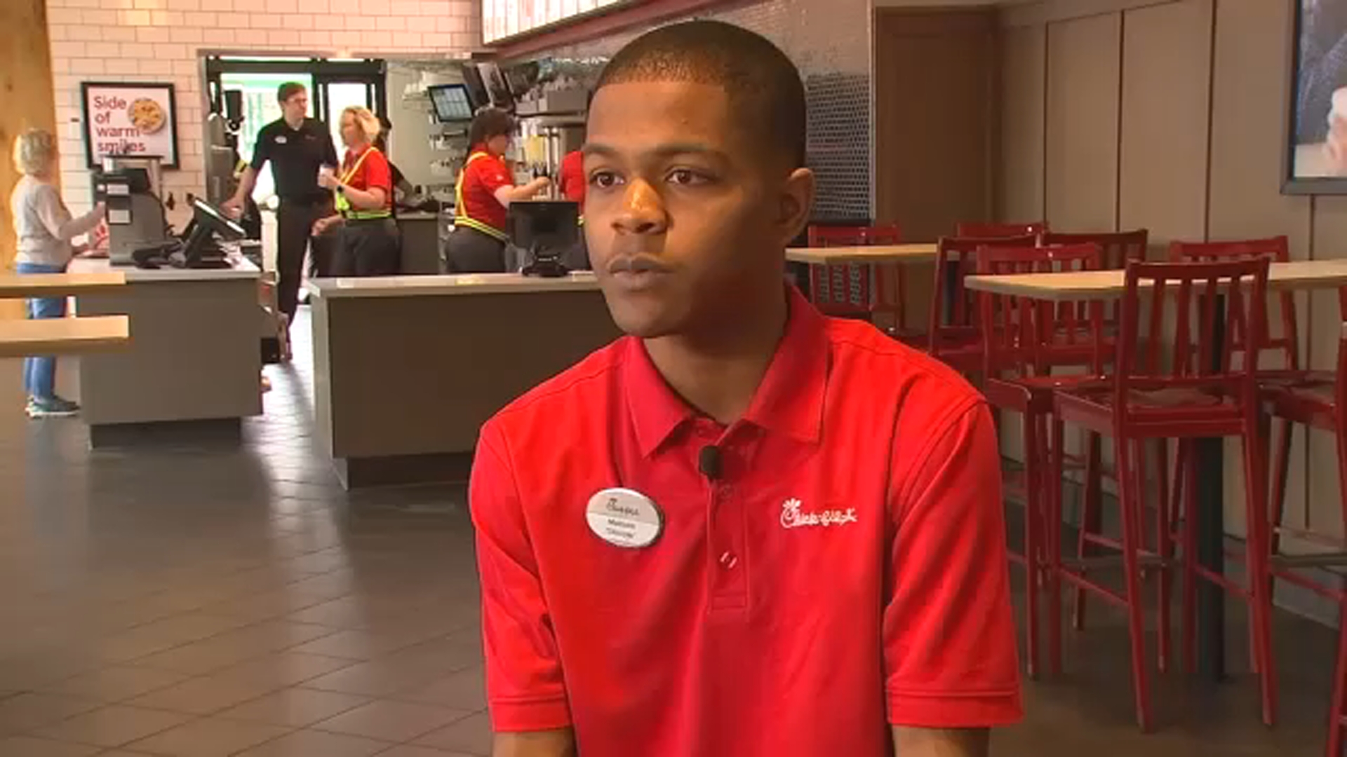 Teen surprised with scholarship money, former teacher NC ChickfilA