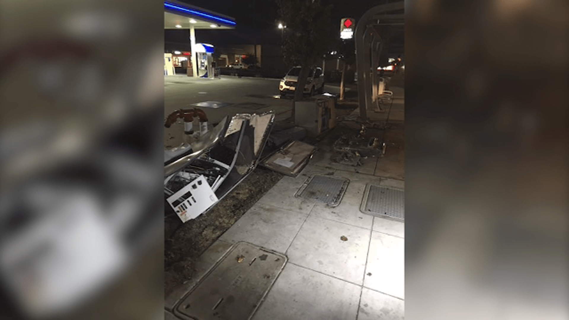 Driver destroys north Fresno FAX bus BRT station in DUI crash ABC30