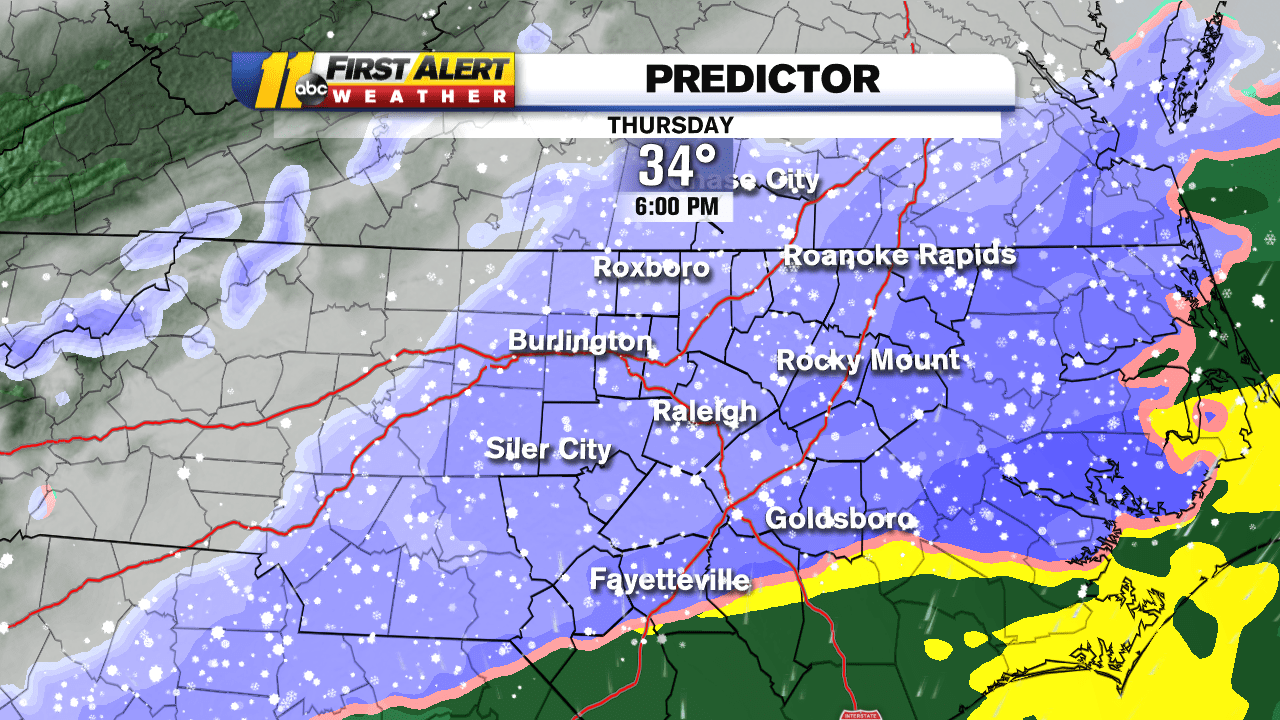 NC weather Snow in North Carolina real possibility; Raleigh forecast