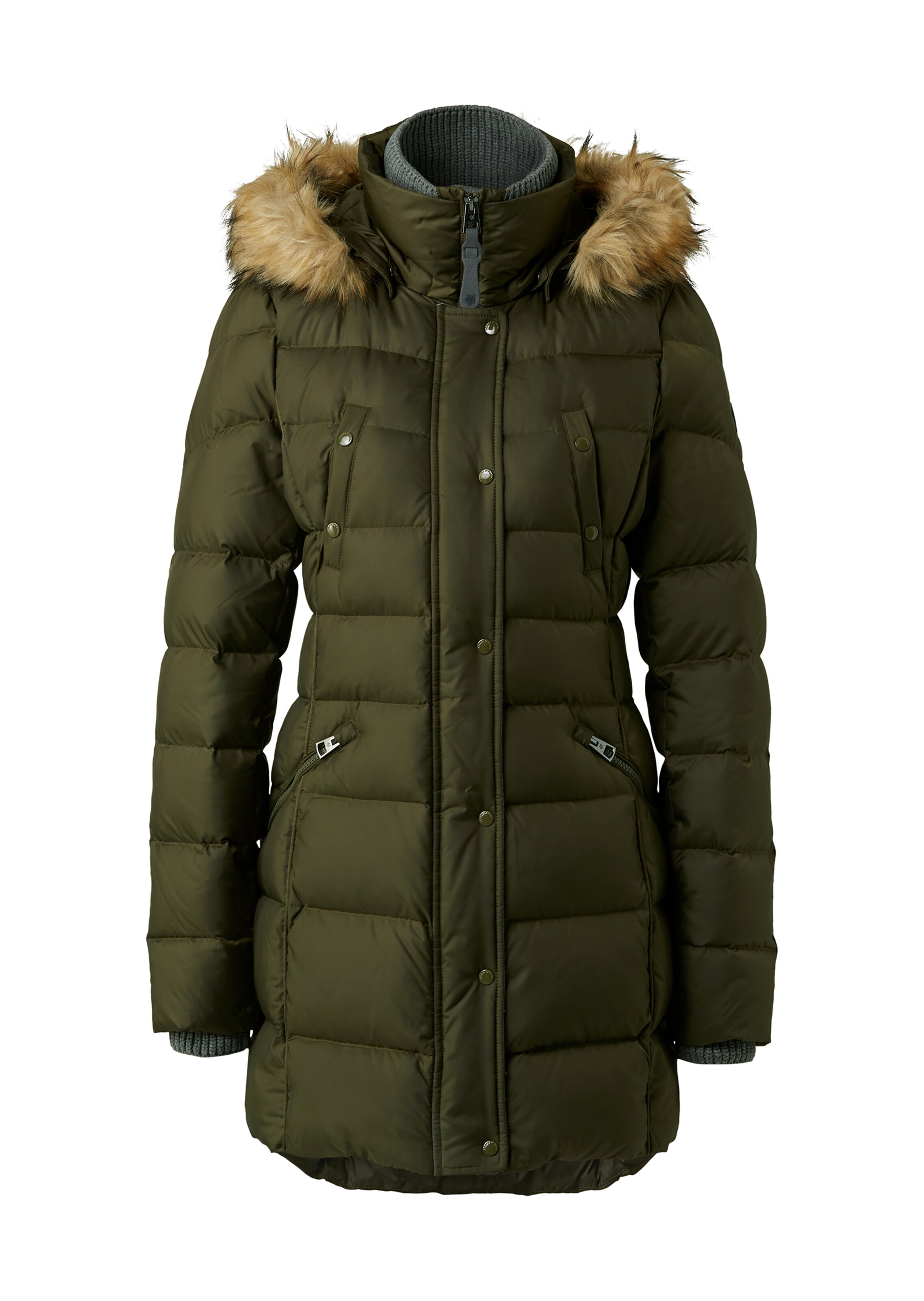 Marc O'Polo Mantel 'WOVEN' in oliv ABOUT YOU