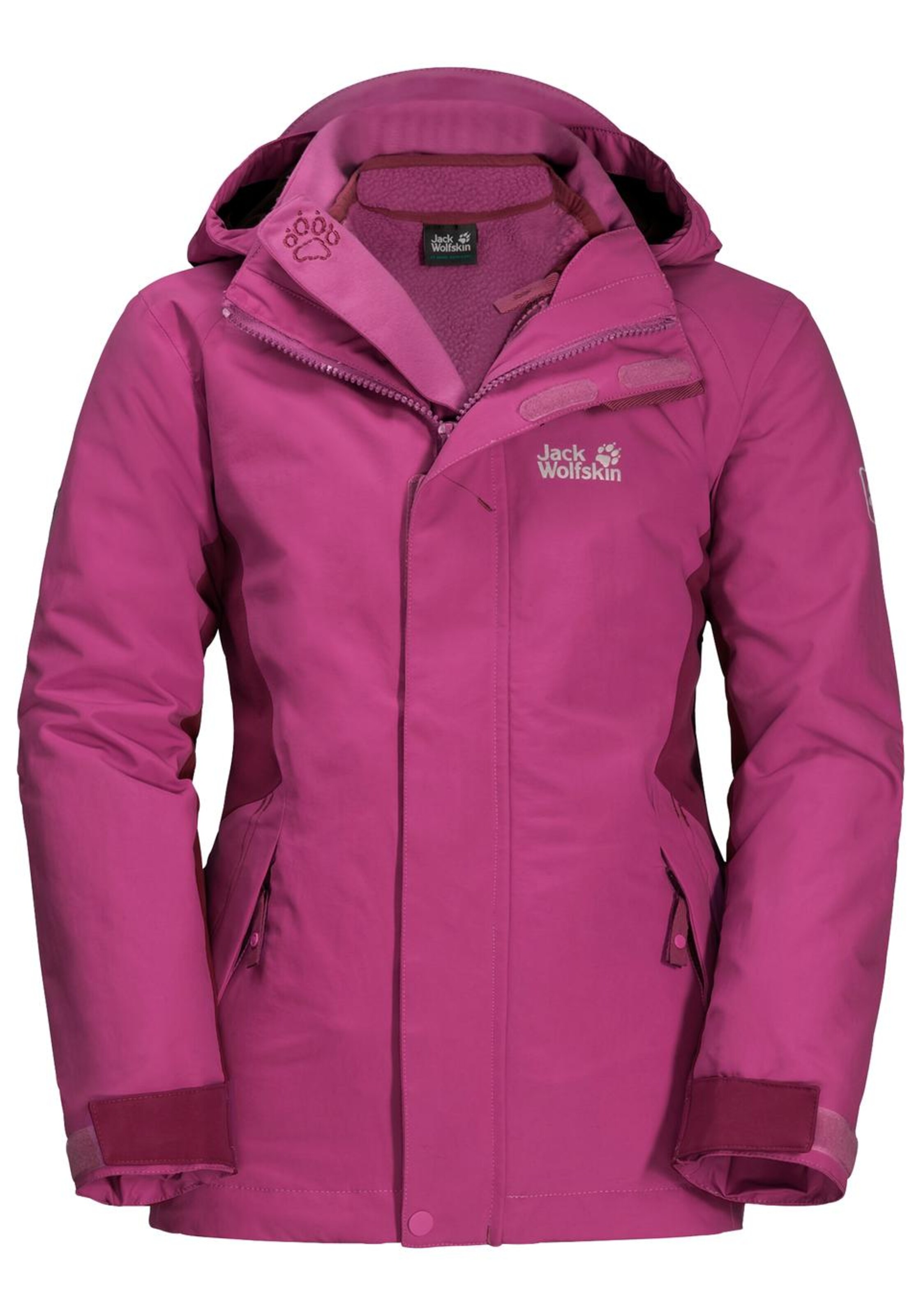 JACK WOLFSKIN Winterjacke 'Polar Wolf' in pink ABOUT YOU