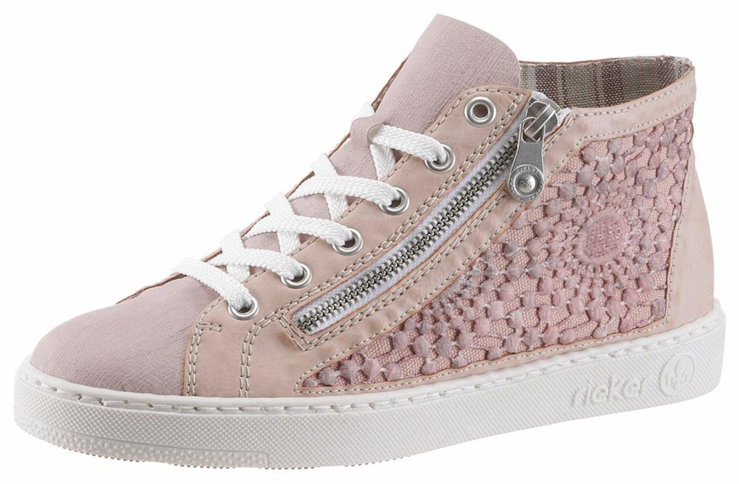 RIEKER Sneaker mit Spitze in pink ABOUT YOU