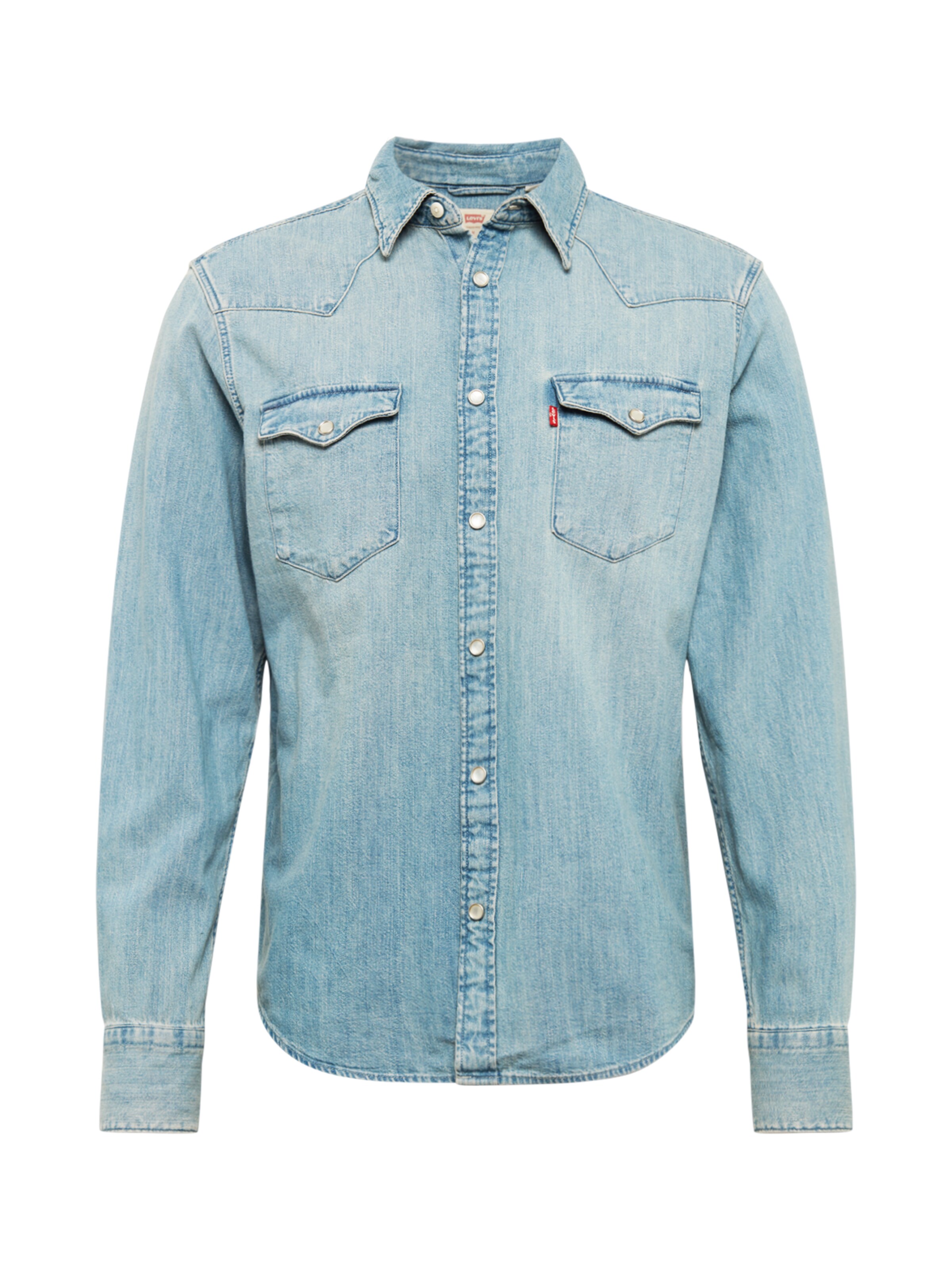 Levis Jeanshemd Barstow Western Herren Hemden Blau Neueste