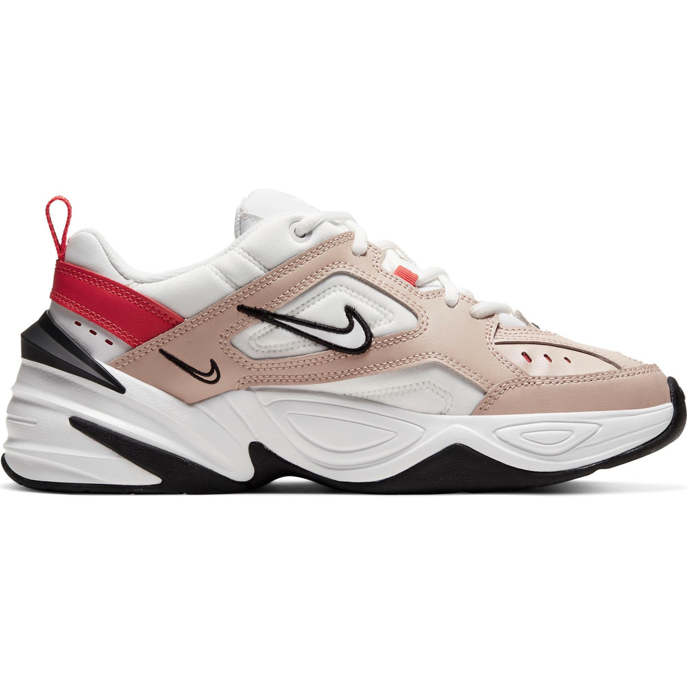 Nike Sportswear Sneaker 'M2K Tekno' in beige / rot / weiß ABOUT YOU