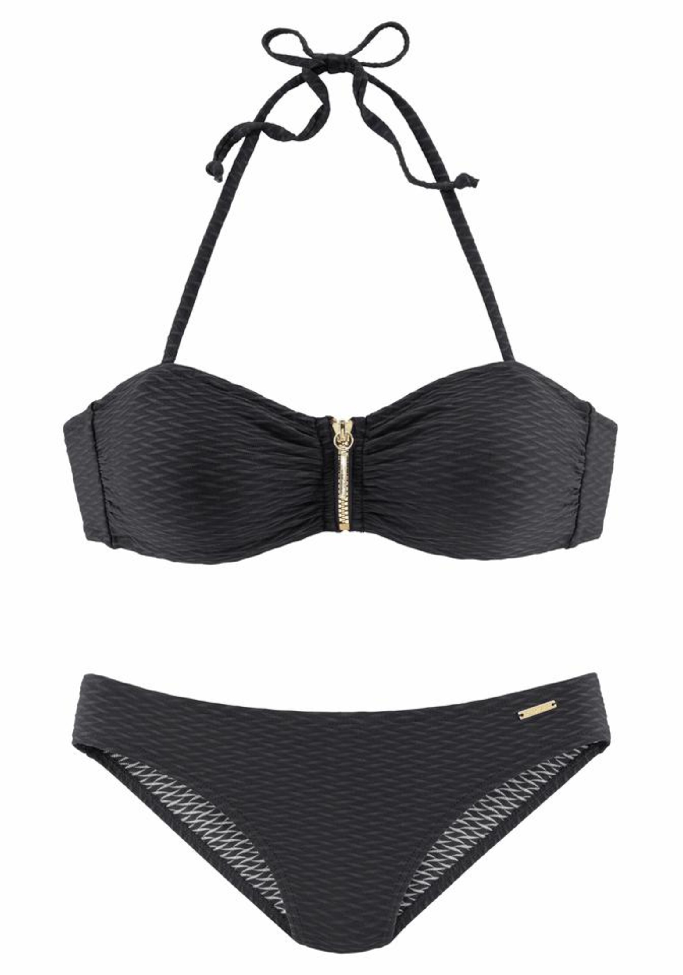 BRUNO BANANI BandeauBikini in schwarz ABOUT YOU